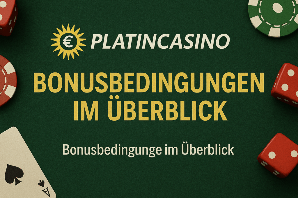 Bonusbedingungen im Überblick - PlatinCasino 